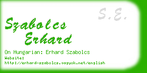 szabolcs erhard business card